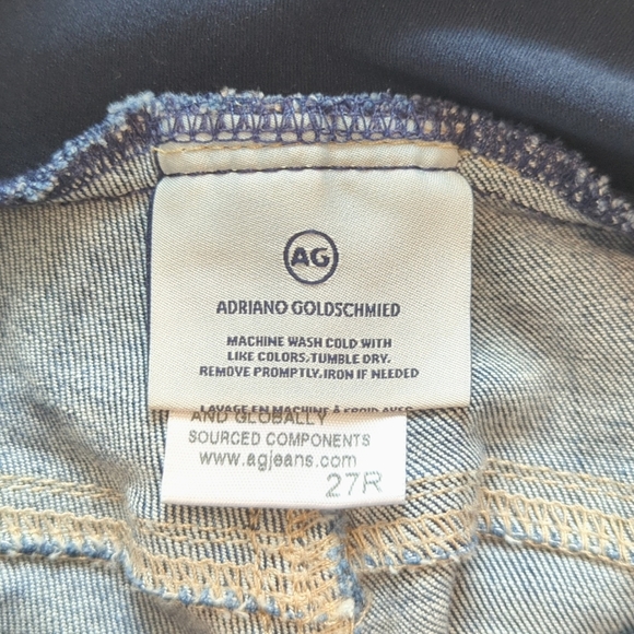3/$20 AG Adriano Goldschmied Maternity Dark Wash Skinny Jeans Size 27R - Picture 8 of 9